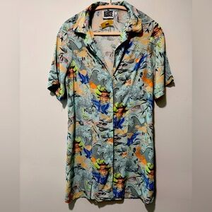 Reclaimed Vintage Japanese Casual‎ Button Down Shirt dress